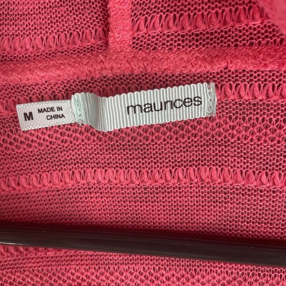 Maurices Cardigan Sweater Womens Medium 3/4 Sleeve Bohemian BOHO Style Open - Picture 8 of 10